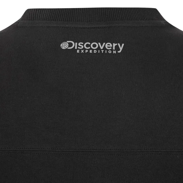 【Discovery Expedition】Wappen男版口袋長袖大學T(DMMT35051-BKS)