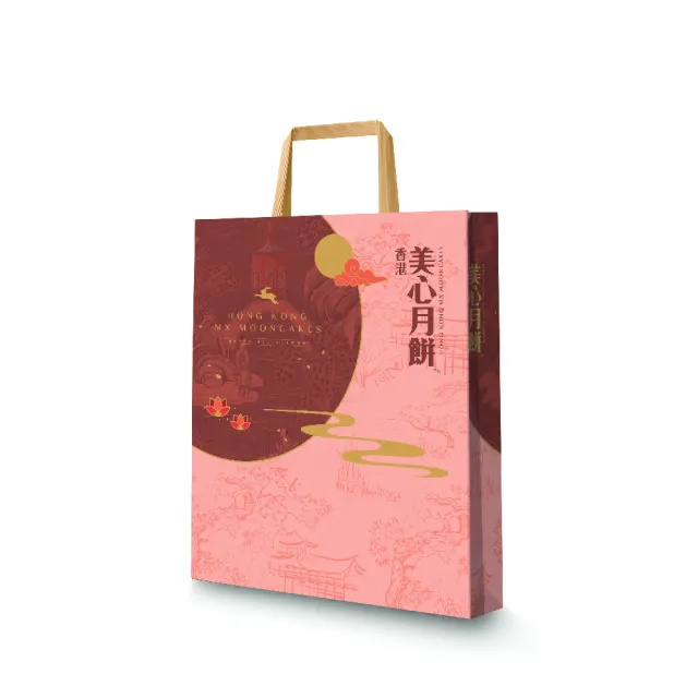【香港美心】豐月盛宴月餅(70gx4入+45gx2入)_附提袋/中秋禮盒