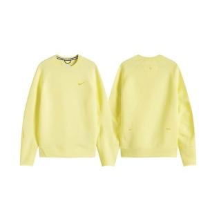 【NIKE 耐吉】Nocta x Nike Tech Fleece Crew Sweatshirt 圓領長袖上衣 檸檬黃 FD8458-821