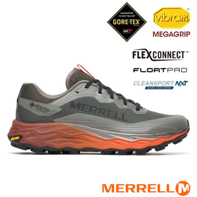 【MERRELL】男 AGILITY PEAK 6 GTX 防水輕量戶外越野訓練鞋.登山健行鞋/ ML00005562 灰色