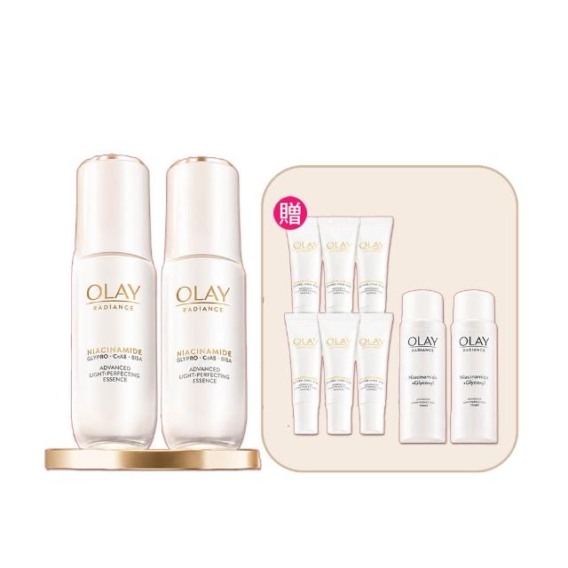 【OLAY 歐蕾】水光小白瓶獨家30ml買2送8組精華液(6mlx6+化妝水/精華水50mlx2)