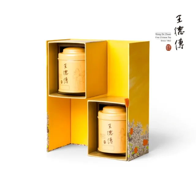 【王德傳】2026德傳光栩雙茶禮盒：阿里山高山金萱100g+蜜香紅烏龍100g(2026年中秋限定禮盒)