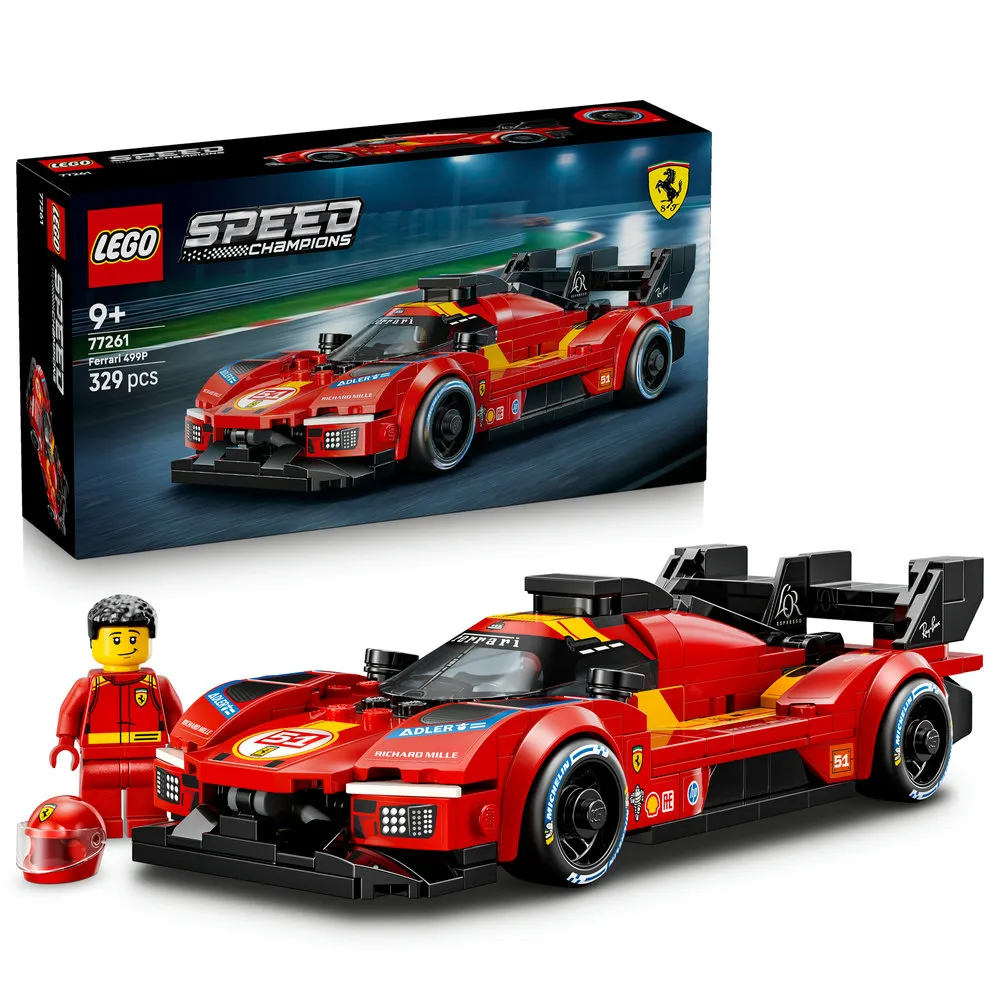 【LEGO 樂高】極速賽車系列 77261 Ferrari 499P(法拉利 賽車模型 禮物 玩具)