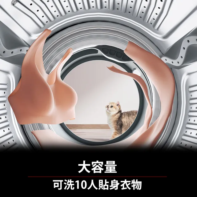 【Roborock 石頭科技】含安裝 柔衣公主 M1 Pure 滾筒洗衣機(UVC紫外線/迷你洗脫烘/柔烘貼身衣物/APP連接)