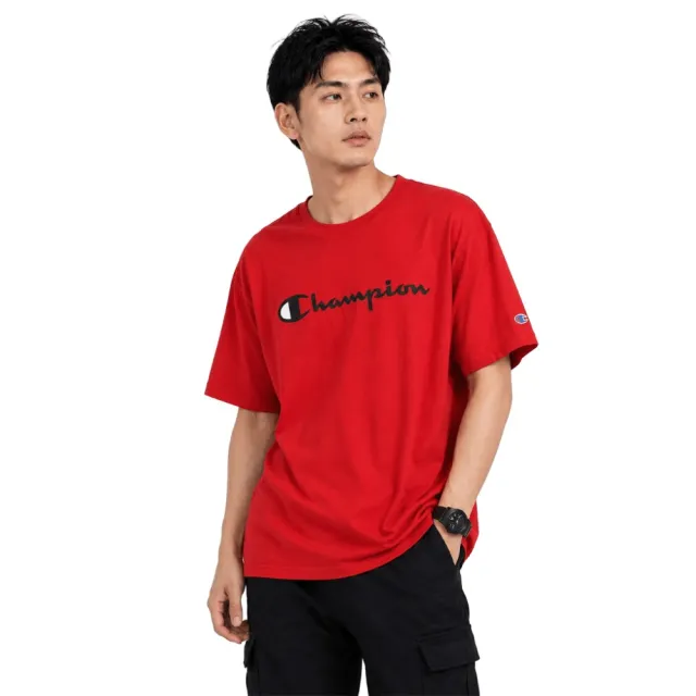 【Champion】冠軍 純棉 5.2盎司薄款 LOGO 短袖 T恤 上衣 短T CLASSIC GRAPHIC TEE SCRIPT(請留意尺碼數據)