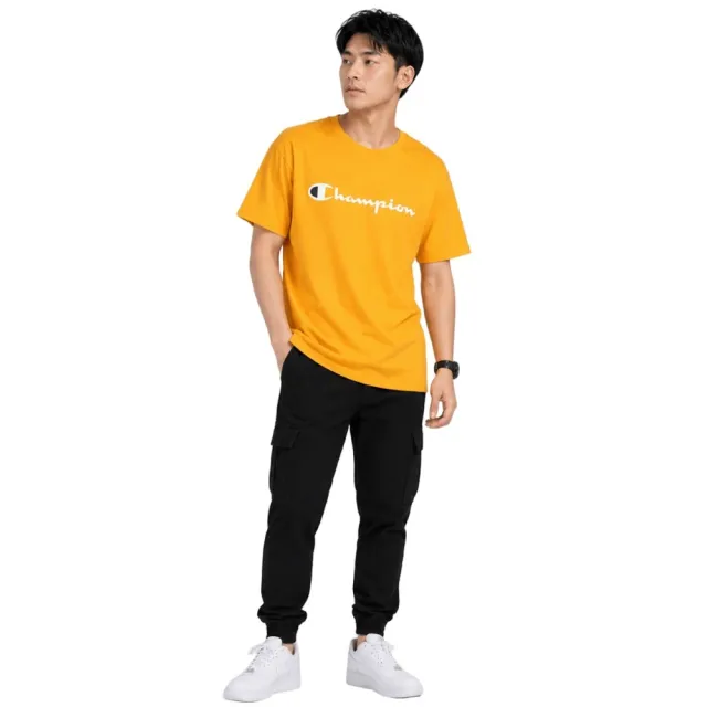 【Champion】冠軍 純棉 5.2盎司薄款 LOGO 短袖 T恤 上衣 短T CLASSIC GRAPHIC TEE SCRIPT(請留意尺碼數據)