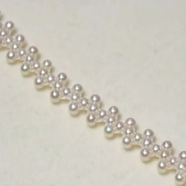 海斯珠寶 3-4mm 天然極光淡水珍珠 14K金手鍊 強光珍珠 復古手工編織工藝 高級珠寶 送禮推薦