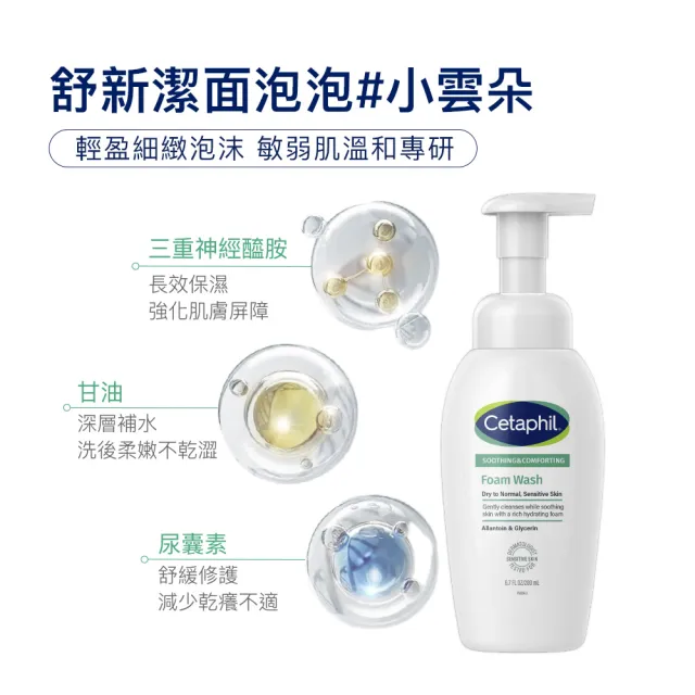 【Cetaphil 舒特膚】官方直營 玩具總動員造型組★舒新潔面泡泡200mlx2+贈三眼怪束口袋