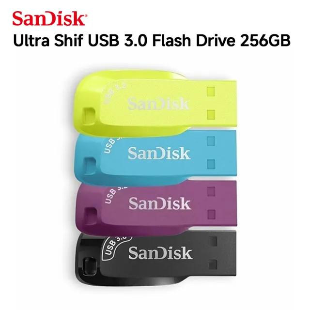 【SanDisk 晟碟】CZ410 Ultra Shift 256GB U3隨身碟(讀取100MB/s)