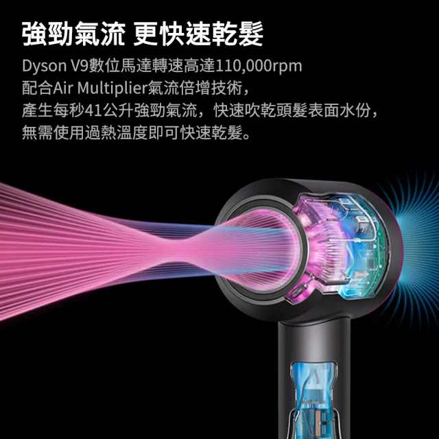 【dyson 戴森】HD08 Origin Supersonic 吹風機 溫控 負離子(銀銅色)