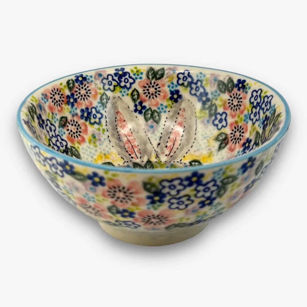 【波蘭陶】SOLO歐洲家居 正版原裝 波蘭原廠手繪 Vena 15CM 中式碗 飯碗 甜點碗 早餐碗 兔寶花園系列