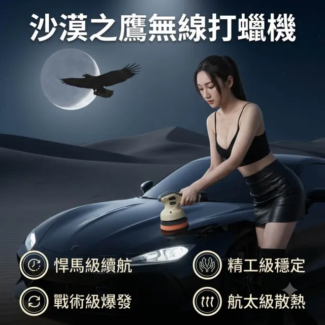 【ANBORTEH 安伯特】ABT-D018 沙漠之鷹無線打蠟機 ｜車寶貝