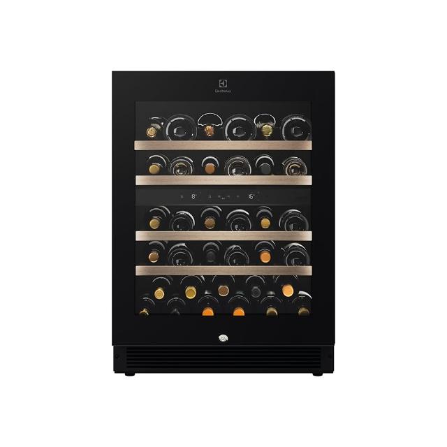 【Electrolux 伊萊克斯】獨立式/嵌入式雙溫紅酒櫃-40瓶(EWD820SCB-X)