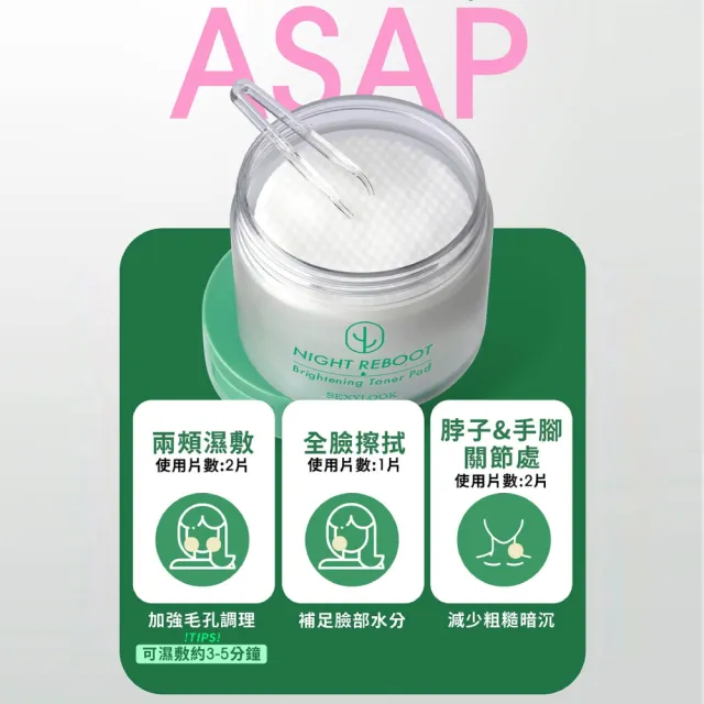 【SEXYLOOK 西西露】煥膚代謝棉片50片X2入組(100片/濕敷棉)#面膜#韓國製造-買1送1