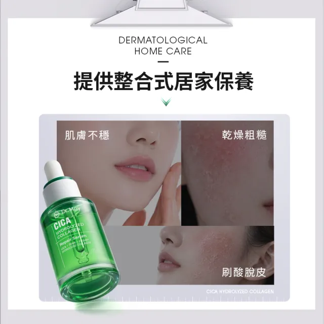 【Dr. May 美博士】PDRN積雪草保濕精華3入組(30ml綠外泌) 牛奶外泌體