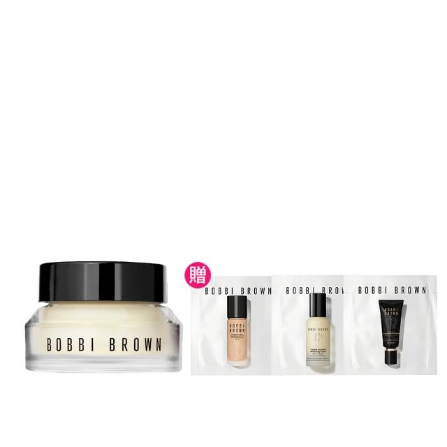 【Bobbi Brown 芭比波朗】維他命乳霜15ml入門組(維他命超完美乳霜15ml/橘子霜/旅遊保養面霜)