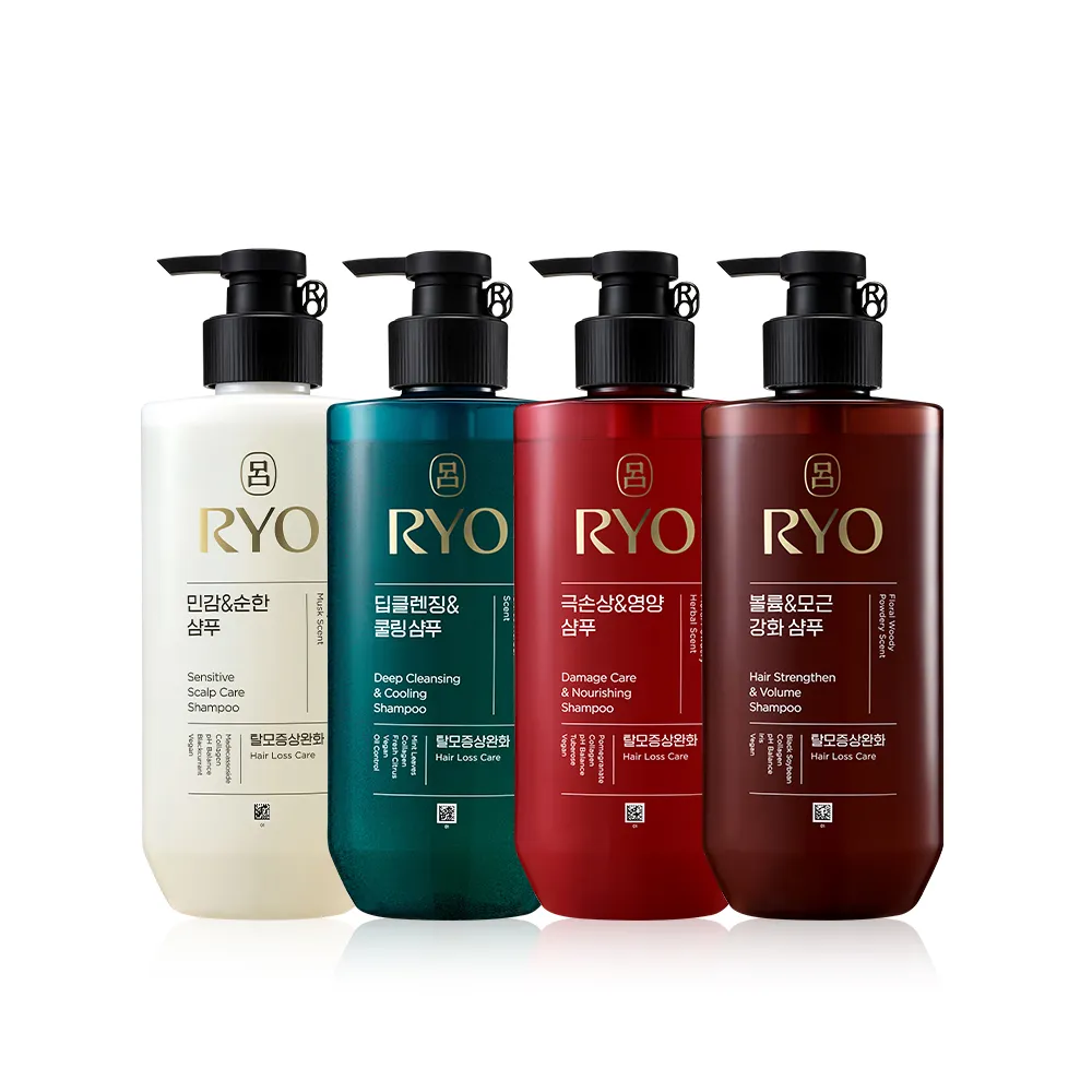 【RYO 呂】官方直營 全方位頭皮養護洗髮精 480ml x2入(染燙受損/控油去屑/豐盈蓬鬆/敏感護理)