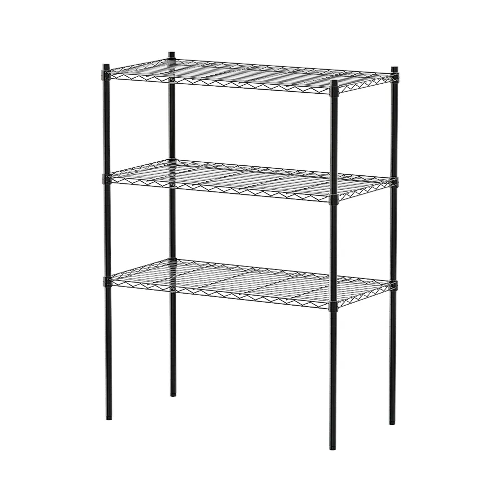【dayneeds 日需百備】輕型 90x45x120cm 烤漆三層置物架(展示架/儲藏架/收納架/層架/鐵架)