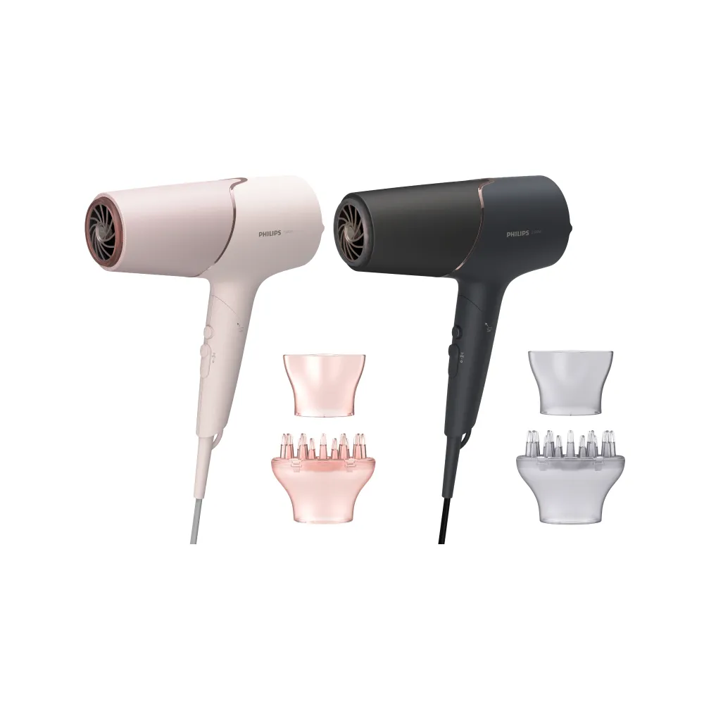 【Philips 飛利浦】BHD538 智能護髮吹風機 (兩色任選/抗UV黑科技/2倍負離子/官方直營)