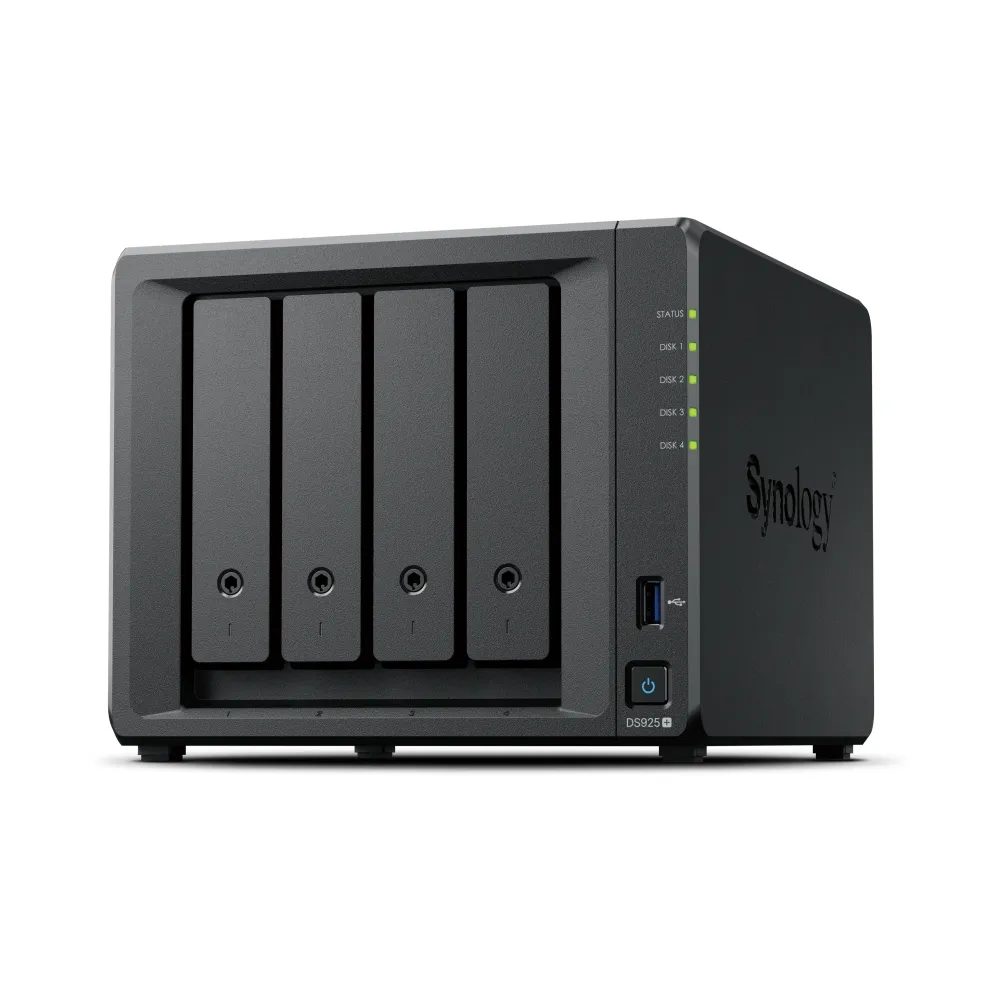 【Synology 群暉科技】搭 12TB x2 ★ DS925+ 4bay NAS 網路儲存伺服器(HAT3310-12TB)