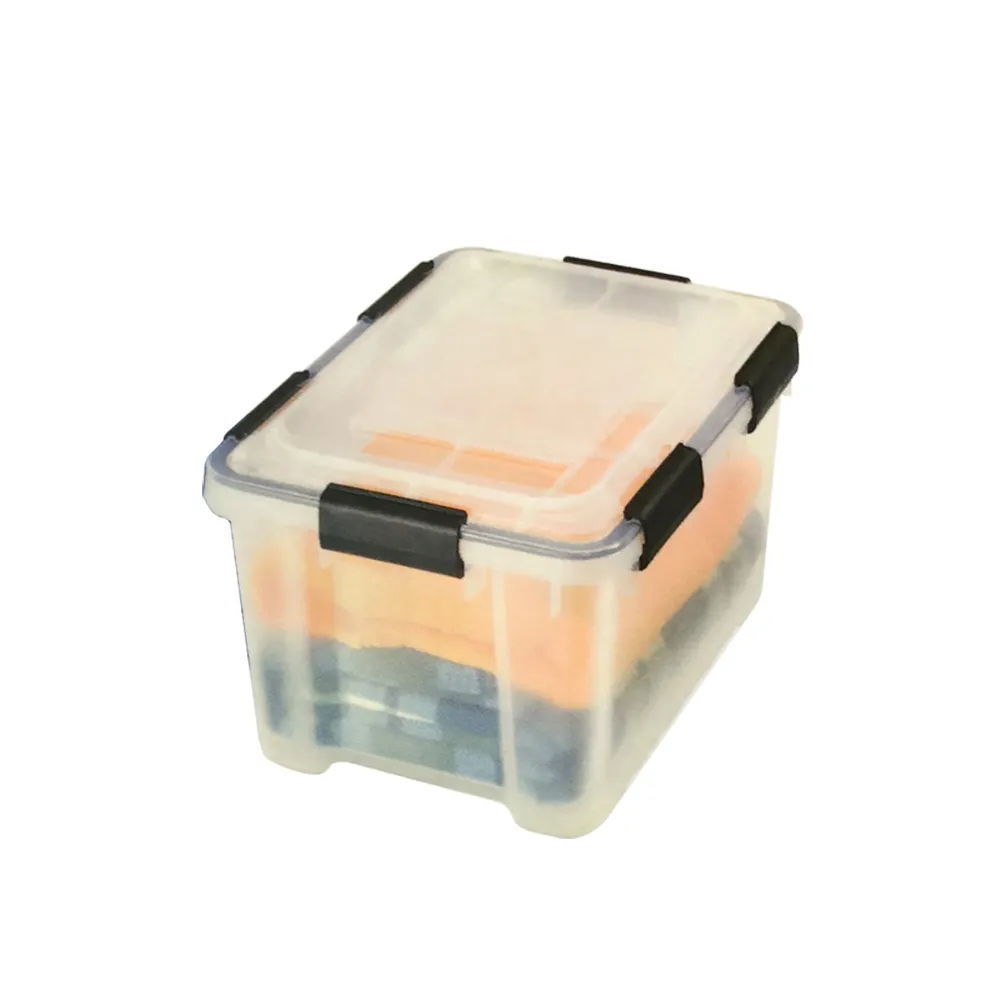 【KEYWAY 聯府】FINE防潮整理箱55L_附輪-2入(KT55 密封置物箱 大容量 搬家箱 衣物棉被收納 台灣製)