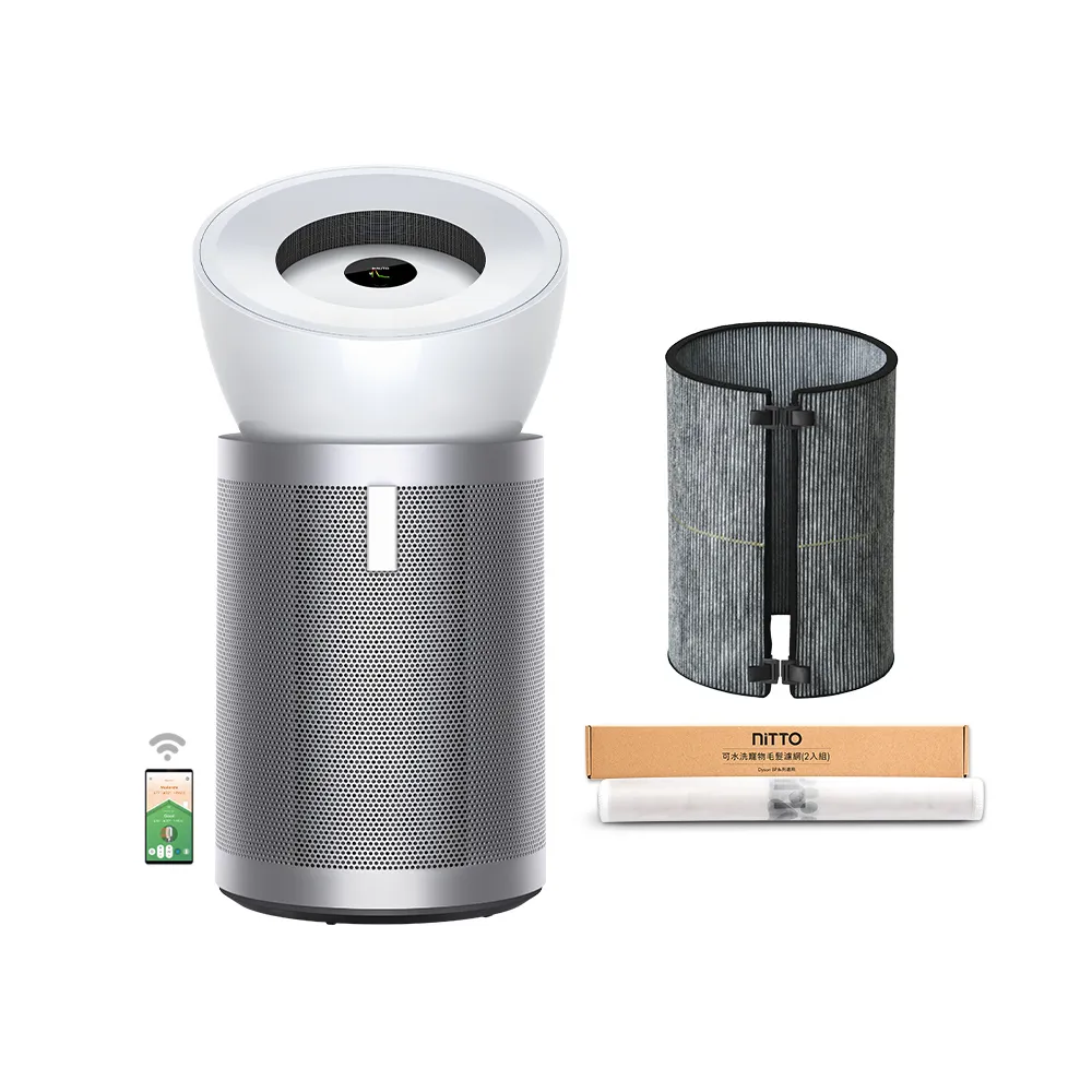 【dyson 戴森】BP02 Purifier Big+Quiet 強效極靜抗敏空氣清淨機(白色及柔霧銀 適用30坪)