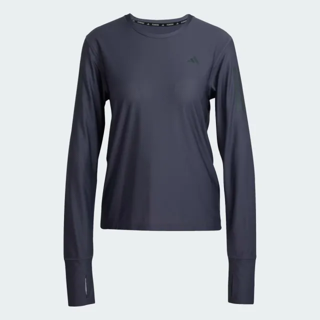 【adidas 愛迪達】Otr B Ls 女 長袖上衣 路跑 運動 吸濕排汗 深紫(KC2197)