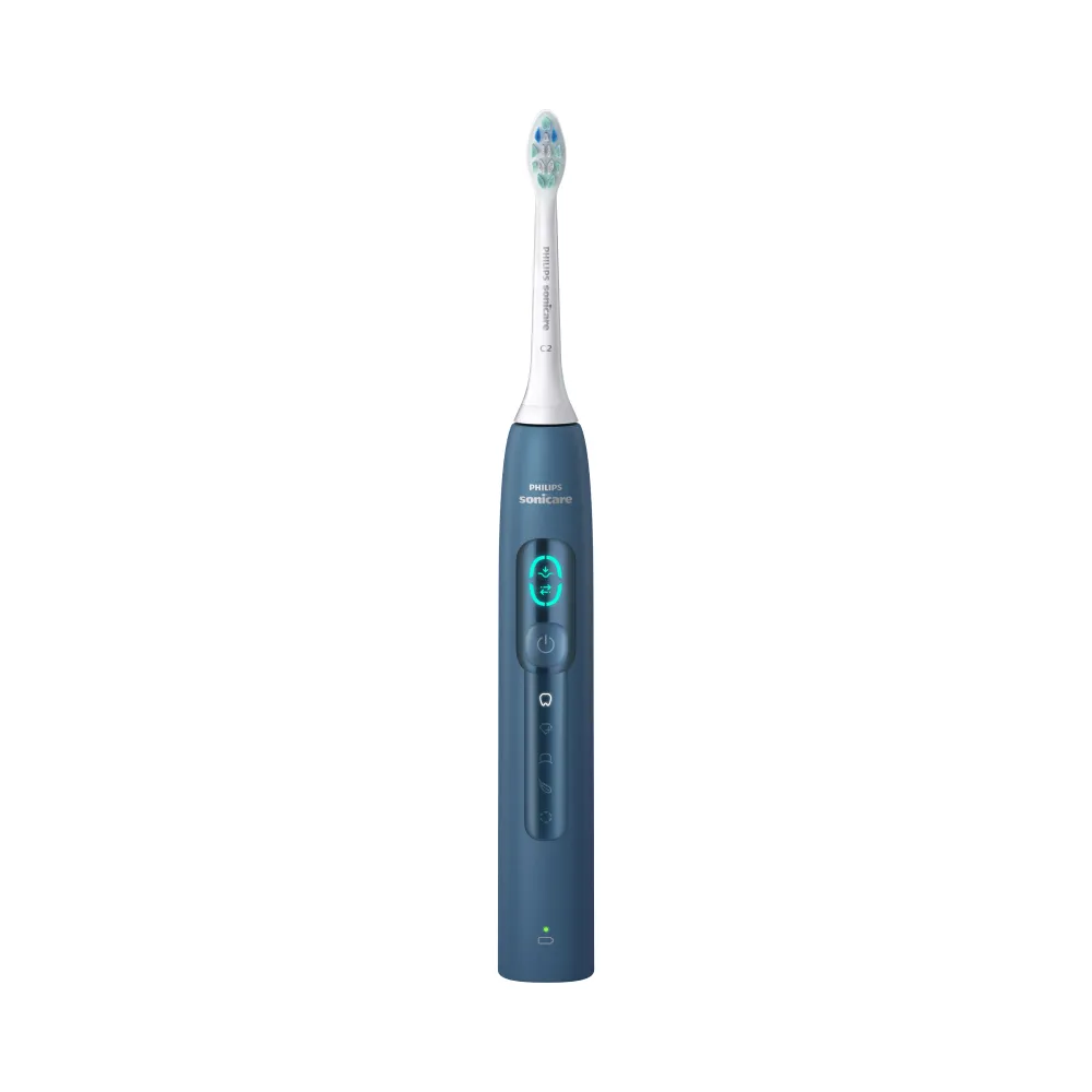 【Philips 飛利浦】momo獨家 HX5682/01 語音導航音波電動牙刷-(暮光藍/官方直營/momo集資)