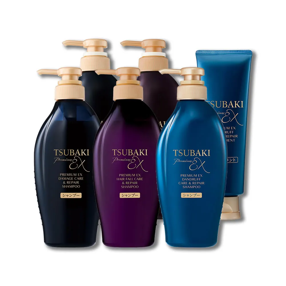 【TSUBAKI 思波綺】New 髮研洗髮/潤髮 450ml x4入(防斷/修護/抗屑)