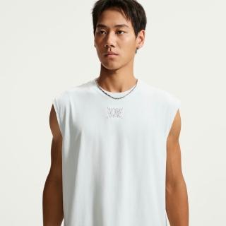 【NIKE 耐吉】背心 男 寬鬆 中磅 AS M NSW TEE LSE SLVLS WASH 米白 IM3820-101