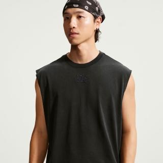 【NIKE 耐吉】背心 男 寬鬆 中磅 AS M NSW TEE LSE SLVLS WASH 黑 IM3820-010