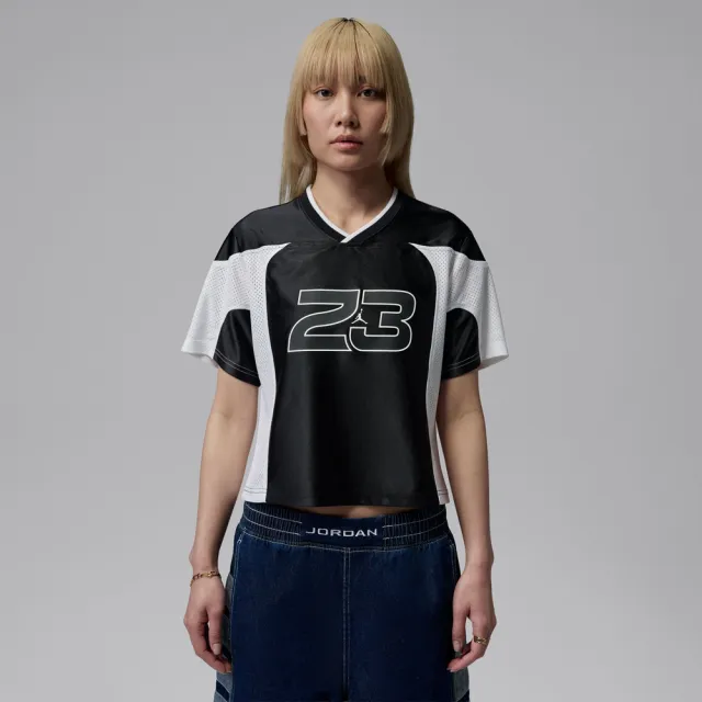 【NIKE 耐吉】短袖上衣 女 AS W J FLT SS JRSY 黑白 IF1158-010