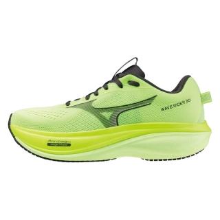 【MIZUNO 美津濃】Wave Rider 30 男 慢跑鞋 緩震 緩衝 螢黃(J1GM262058)
