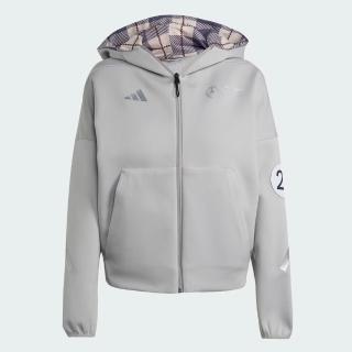 【adidas 愛迪達】Mer Sil Hd W 女 連帽外套 保暖 運動外套 防風 灰(JW3474)