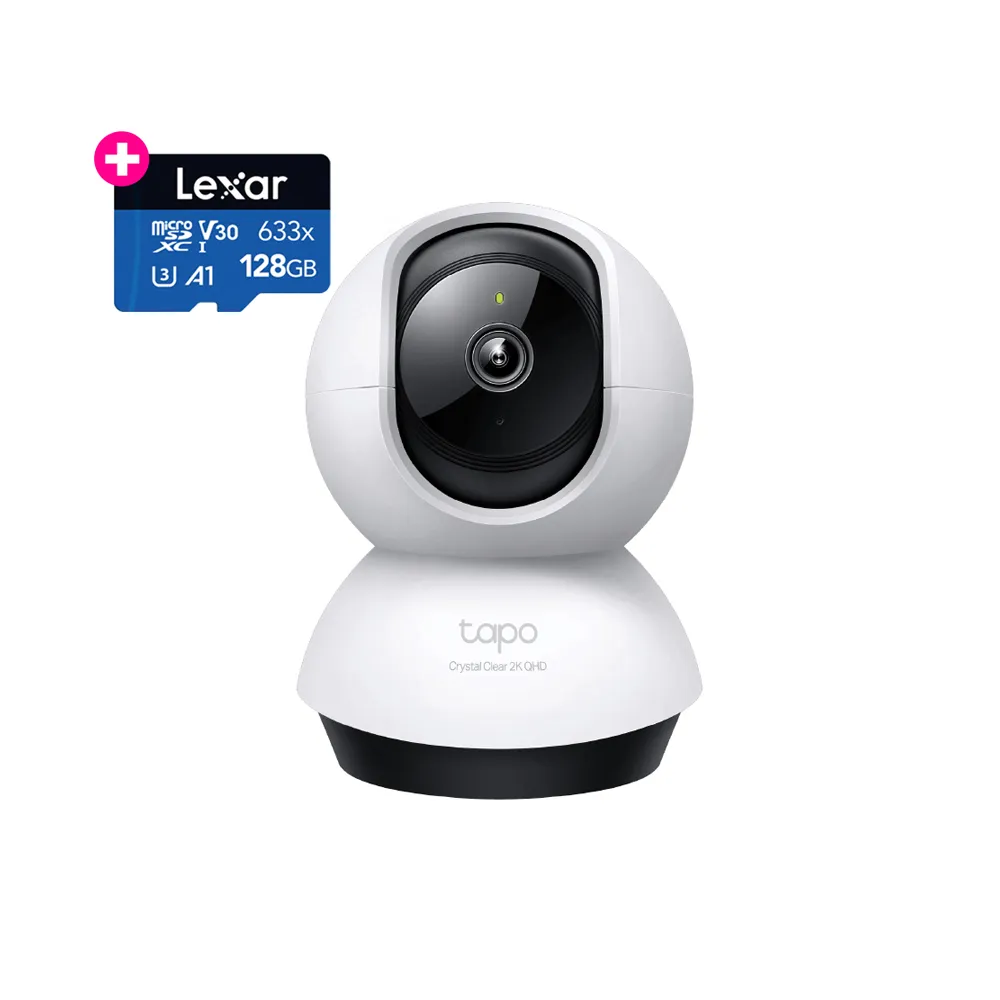 (128G記憶卡組)【TP-Link】Tapo C220 2.5K QHD 400萬畫素AI智慧偵測無線旋轉網路攝影機/監視器 IP CAM