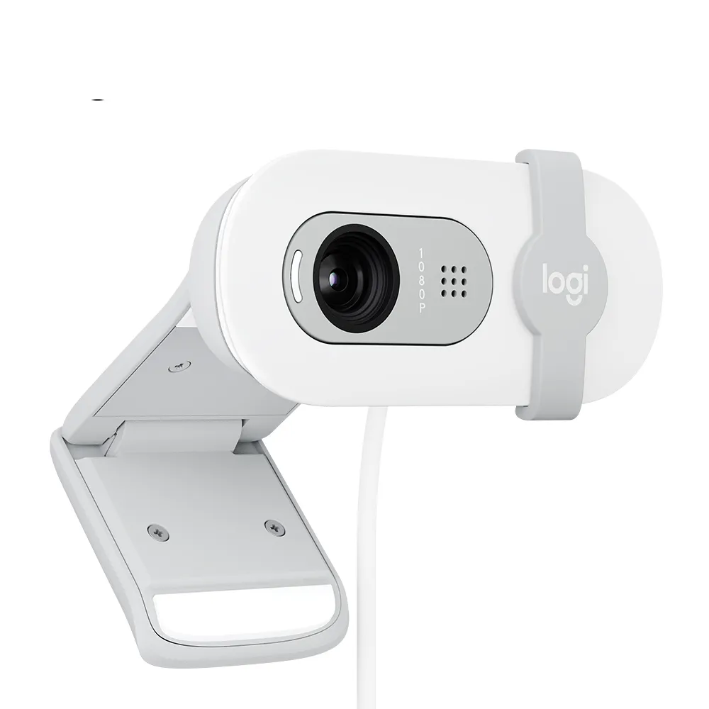 【Logitech 羅技】BRIO 100網路攝影機Webcam(珍珠白)
