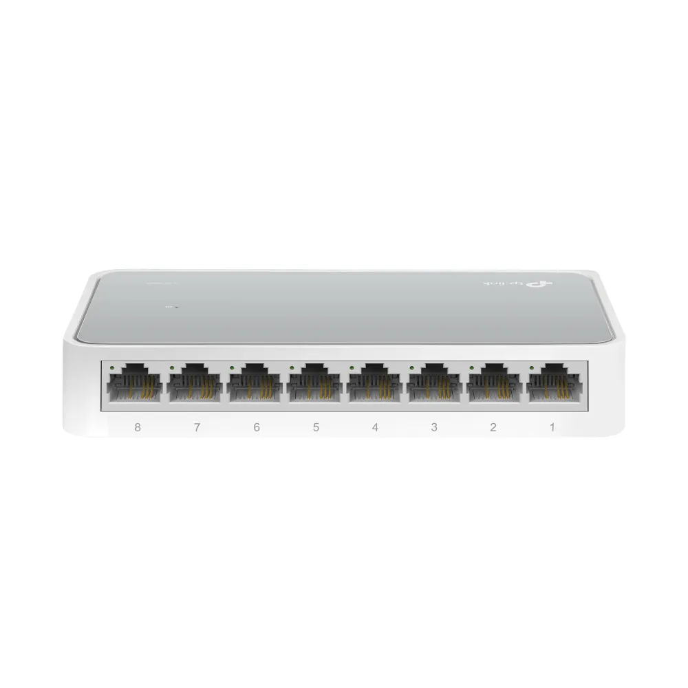 【TP-Link】TL-SF1008D 8埠100Mbps桌上型乙太網路交換器