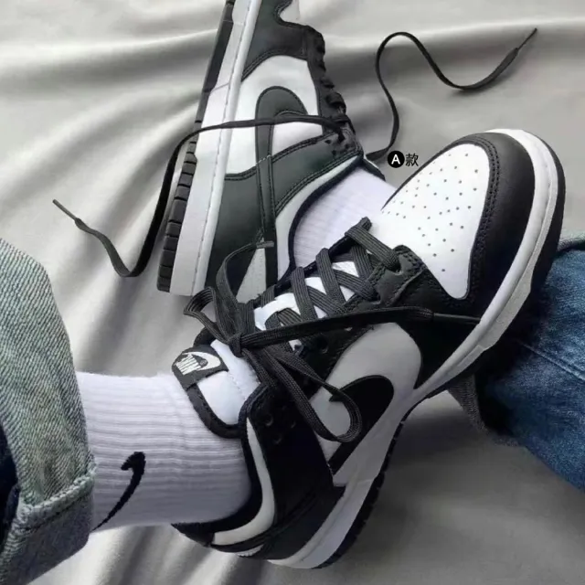 【NIKE 耐吉】運動鞋 休閒鞋 W NIKE DUNK LOW 女鞋 復古鞋 經典 熊貓 灰白 多色(DD1503-101&)