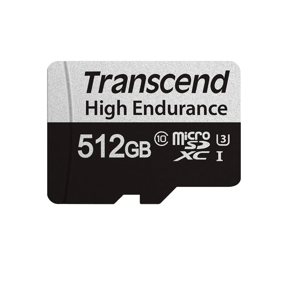 【Transcend 創見】USD350V High Endurance microSDXC UHS-I U3 512GB 高耐用記憶卡(TS512GUSD350V附轉卡)