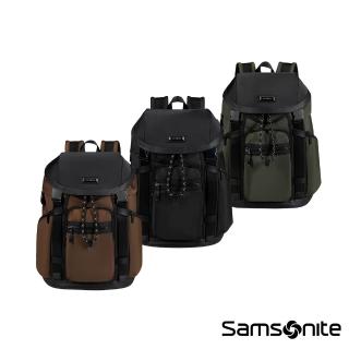 【Samsonite 新秀麗】RELYON 現代時尚商務收納型大容量翻蓋後背包/雙肩包/電腦包15.6吋(多色可選)