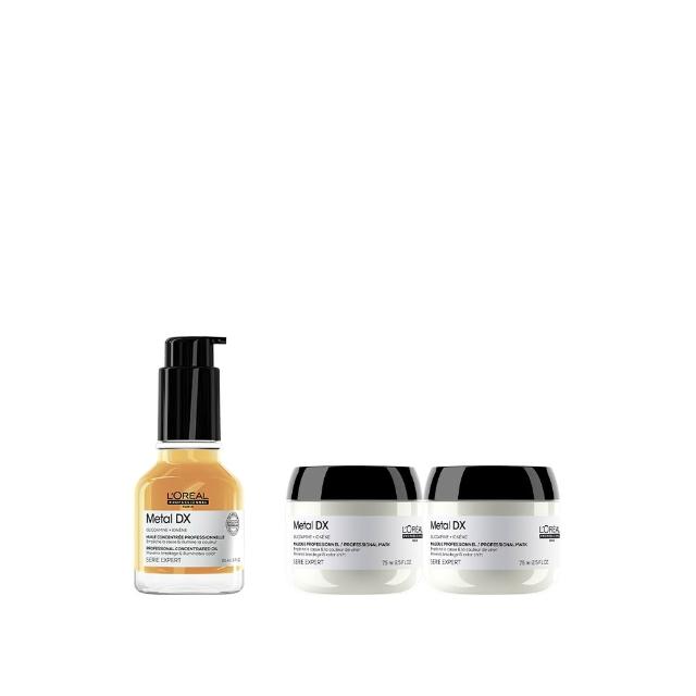 【L’OREAL 巴黎萊雅PRO】絲漾博吸金喚彩抗躁護髮油50ml(抗毛躁/柔順/濕髮用/護髮/防斷/抗躁小金安瓶)