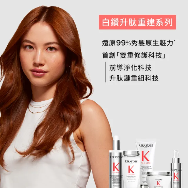【KERASTASE 巴黎卡詩】白鑽升肽重建髮乳 200ml(髮膜/護髮/修護/養髮/強韌髮根)
