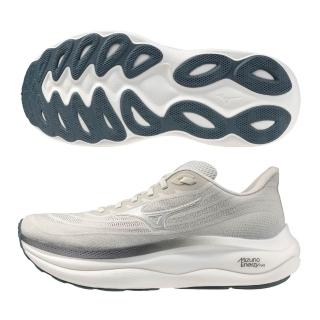 【MIZUNO 美津濃】慢跑鞋 男鞋 運動鞋 緩震 4E超寬楦 WAVE SKY 9 SW 銀灰 J1GC251164 (1038)