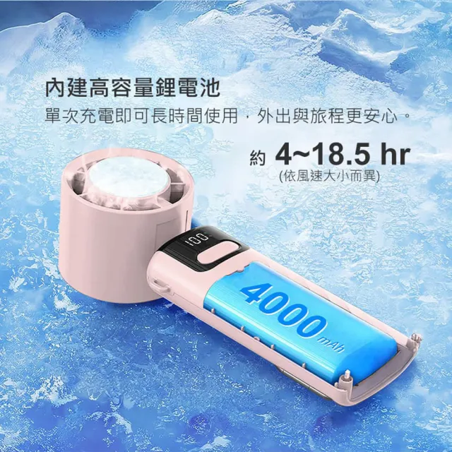 【INTOPIC】TURBIQ PRO數顯摺疊製冷冰敷風扇(FAN-C16)