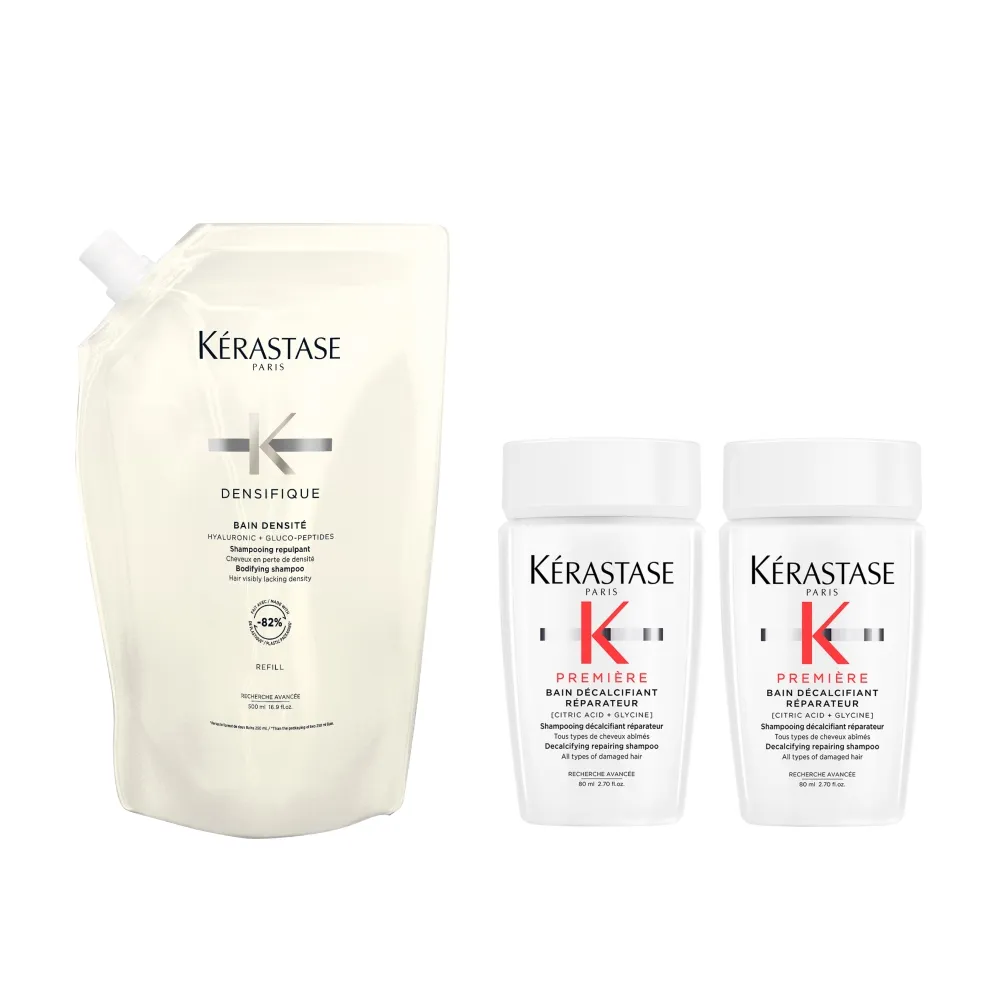 【KERASTASE 巴黎卡詩】白金賦活淨髮浴 500ml 補充包(頭皮保養/蓬鬆/養髮/大容量洗髮精)