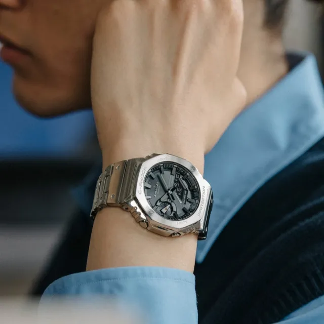 【CASIO 卡西歐】G-SHOCK 太陽能藍牙電波錶-7款可選 情人節 送禮(GMW-B5000D-1)