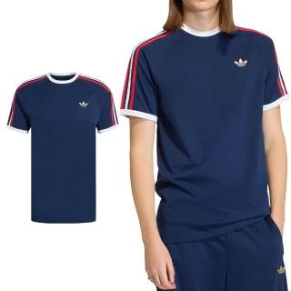 【adidas 愛迪達】3S Tee 男款 藍色 三葉草 T恤 運動 休閒 短袖 KC8636