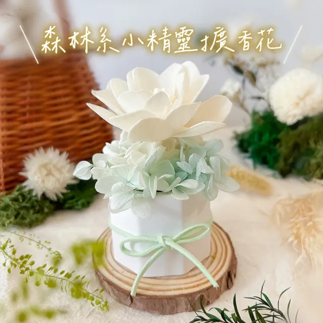【The Forest 癒森林】經典擴香花贈5ml品牌香氛油(擴香花/擴香石/居家擴香/療癒小物/生日禮物)