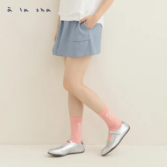 【a la sha】飛飛繡花紮染短褲裙