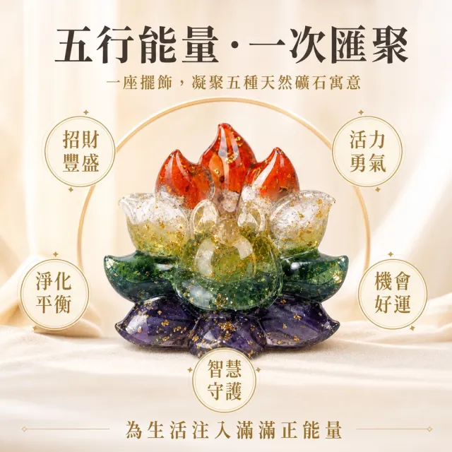 【天天水晶】五行配色九尾狐水晶鎮擺飾｜五行開運全功效｜招財好人緣守護愛情貴人避邪